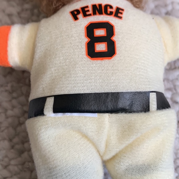 Like New- San Francisco/SF Giants Hunter Pence Stuffed Doll with Window Clings - Picture 6 of 6